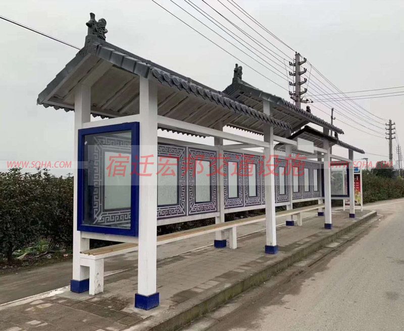 江蘇仿古候車亭發貨案例